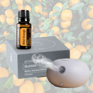 فواحه محمول (بدون ماء، مستشعر للحركة)  + زيت الرتقال البري